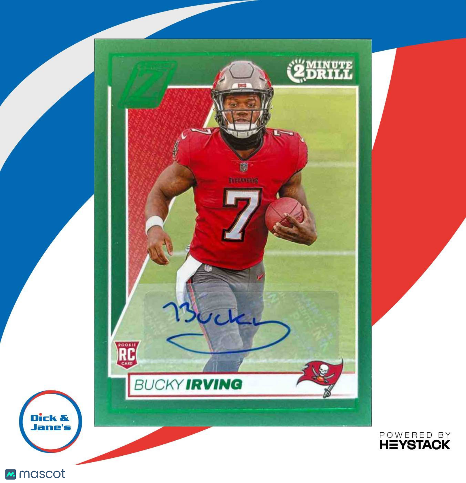 2024 Zenith Bucky Irving Rookie Auto Two Minute Drill #116 Tampa Bay Buccaneers - Sports Cards