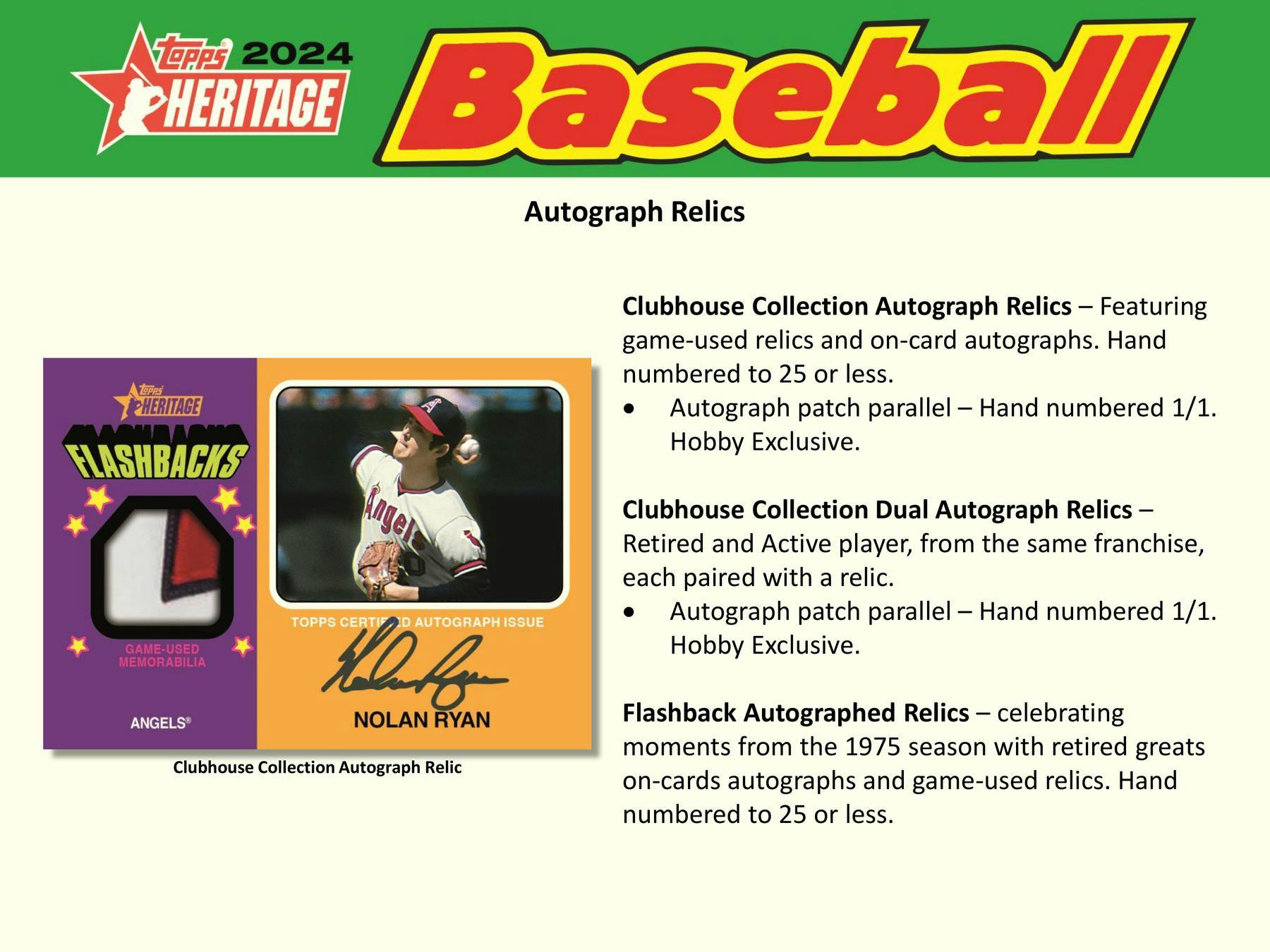 4 Pack Lot of 2024 Topps Heritage Baseball Hobby (4 Packs)