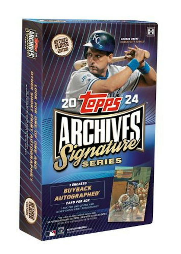 2024 Topps Archives Signature Series Retired Player Edition Baseball Hobby Box (1 Auto/Box)