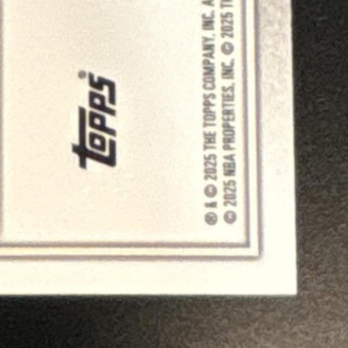 2025-2026 Bowman VJ Edgecombe Chrome Etched In Glass Variation SP RC 76ers - Sports Cards