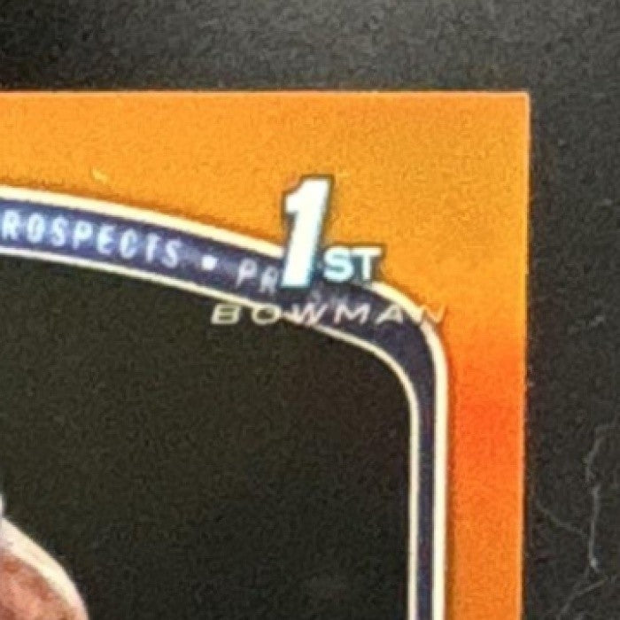 2025-26 Bowman AJ Dybantsa Chrome Auto True Orange Refractor #12/25 1st Prospect - Sports Cards