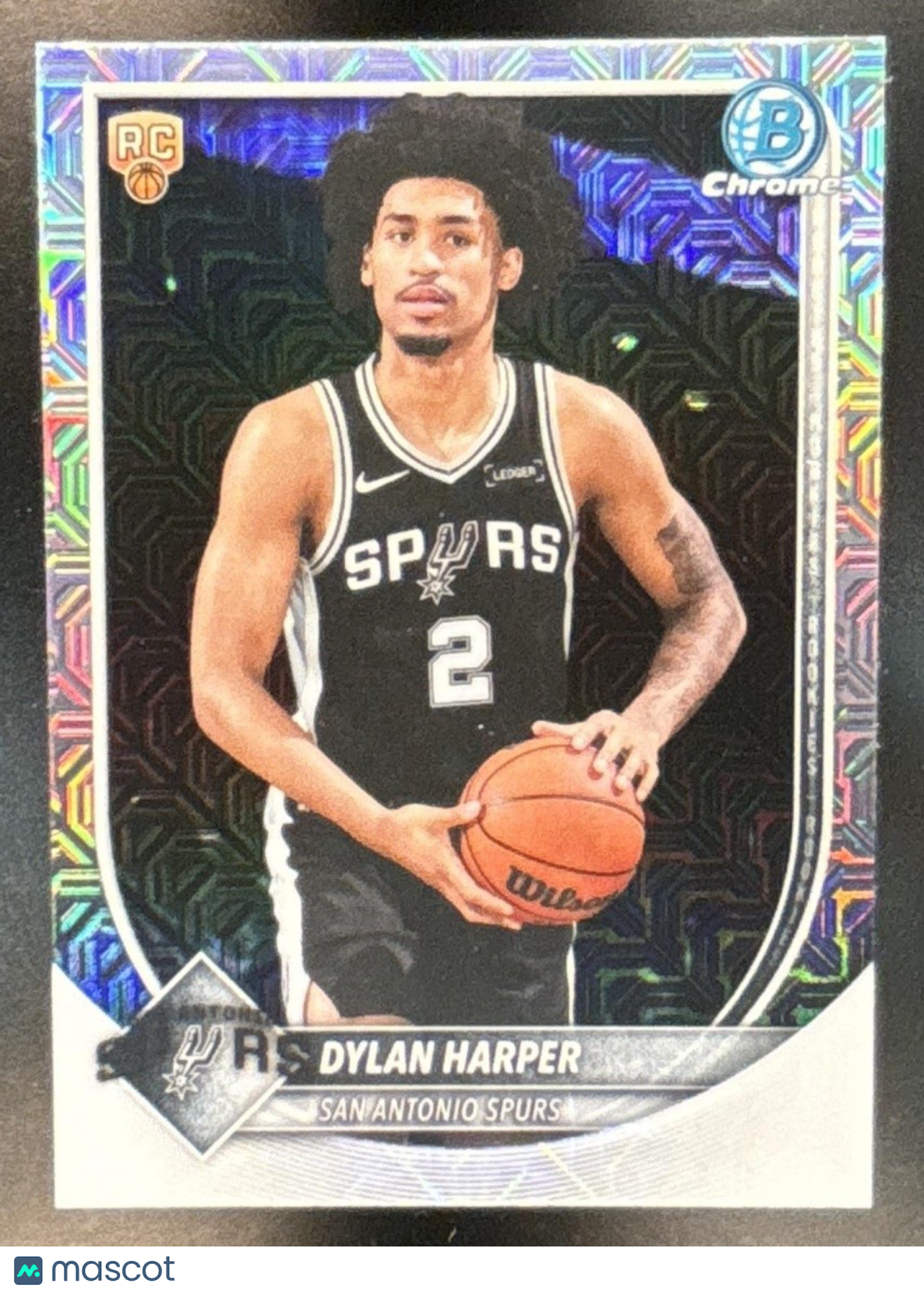 2025-26 Bowman Dylan Harper Chrome Mojo Refractor #BCV-2 RC San Antonio Spurs - Sports Cards