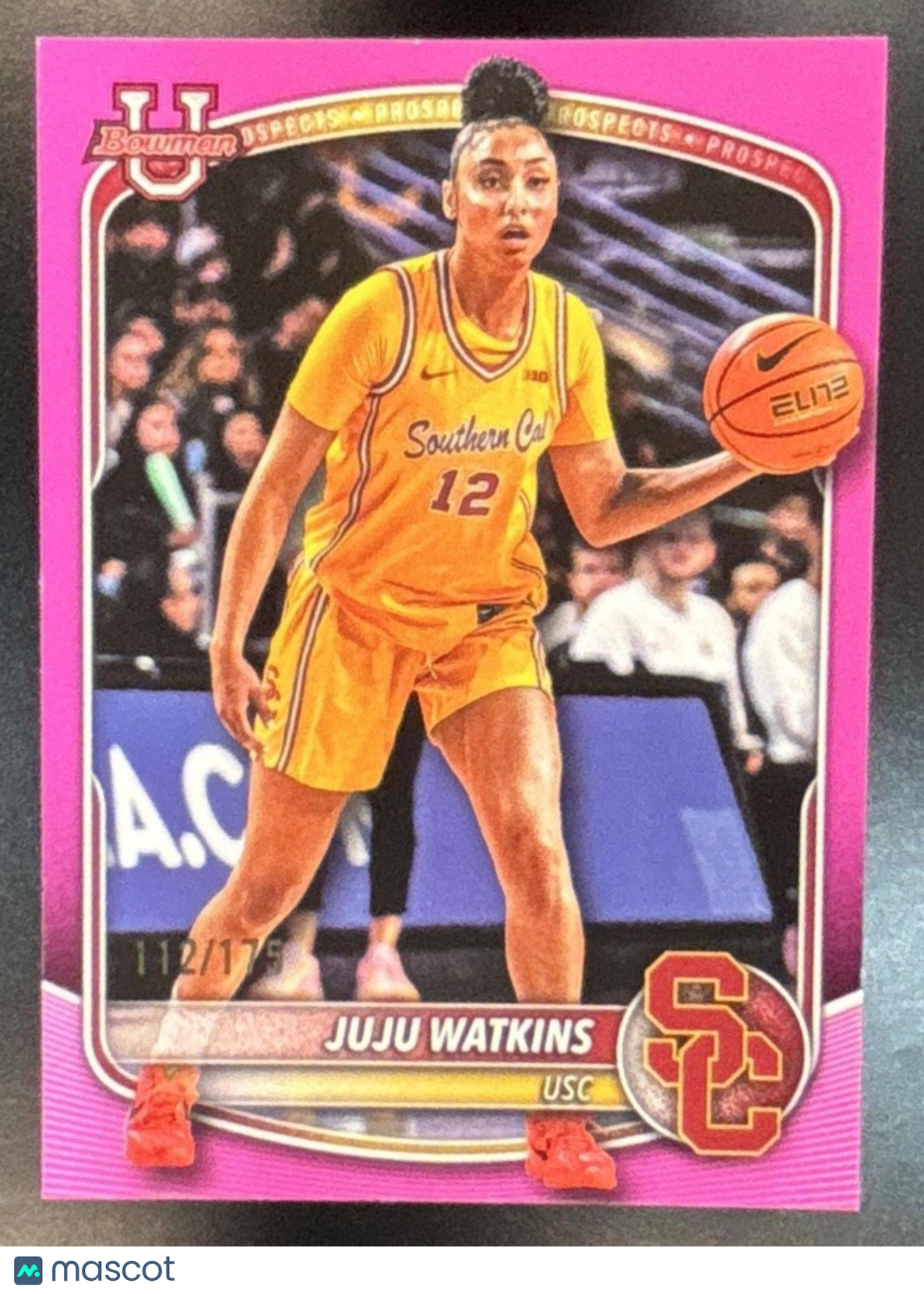 2025-26 Bowman Juju Watkins Prospects Pink Border /175 #BPP-96 USC Trojans - Sports Cards
