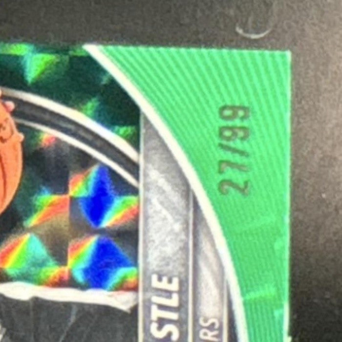 2025-26 Bowman Stephon Castle Chrome Green Geometric /99 #BCV-145 Spurs - Sports Cards