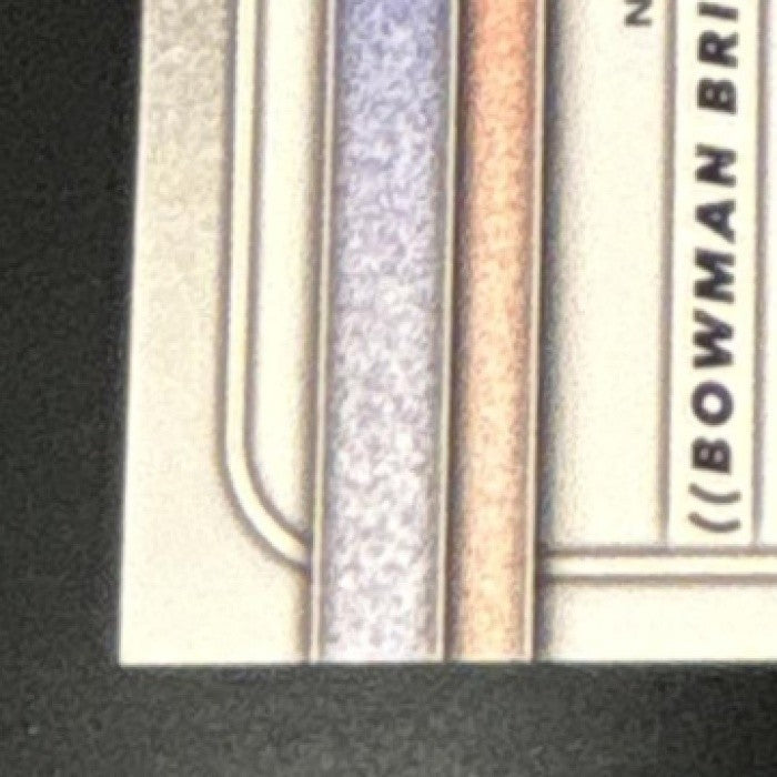 2025-26 Bowman VJ Edgecombe Chrome Etched In Glass Variation #NBE-3 SP RC 76ers - Sports Cards