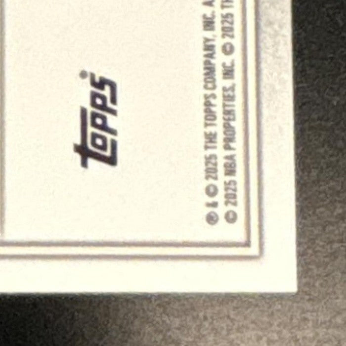 2025-26 Bowman VJ Edgecombe Chrome Etched In Glass Variation #NBE-3 SP RC 76ers - Sports Cards