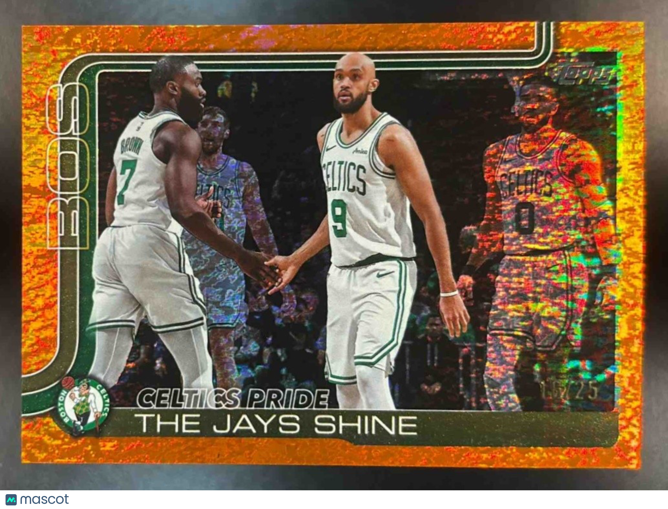 2025-26 Topps Celtics Pride The Jays Shine Orange Holo /25 #272 Boston - Sports Cards
