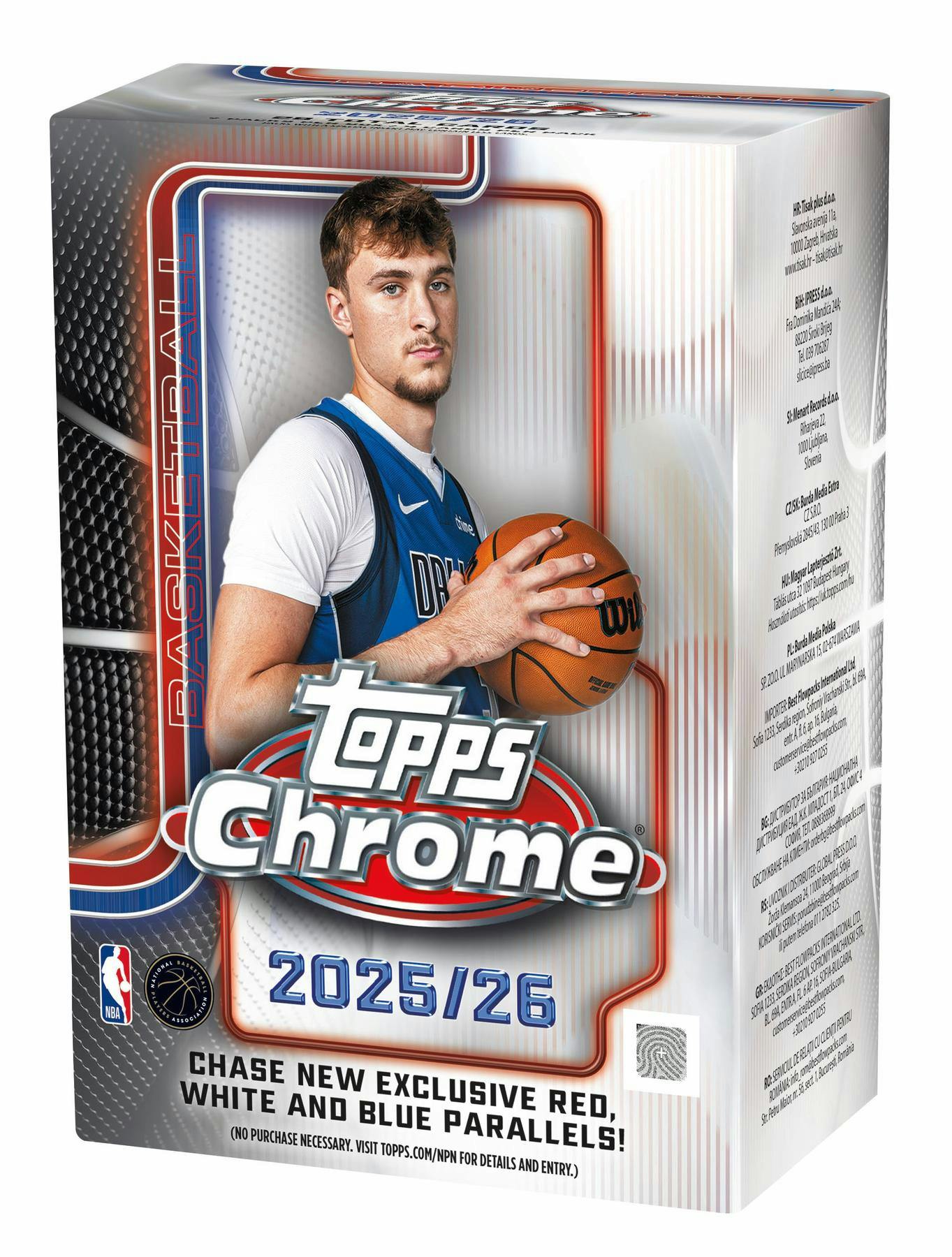 2025/26 Topps Chrome Basketball Blaster Box (7 Inserts) Dec 18th - NBA Hobby Box