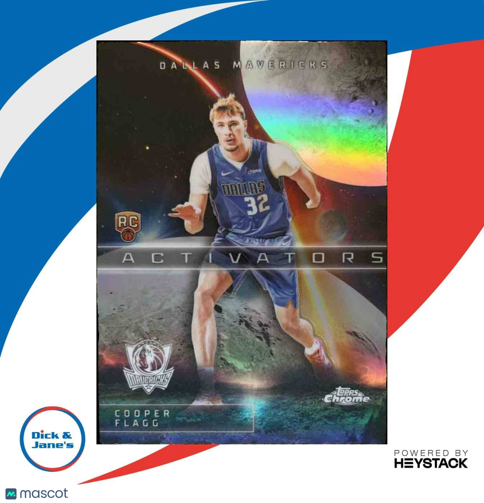 2025-26 Topps Chrome Cooper Flagg Activators Refractor RC Dallas Mavericks - Sports Cards