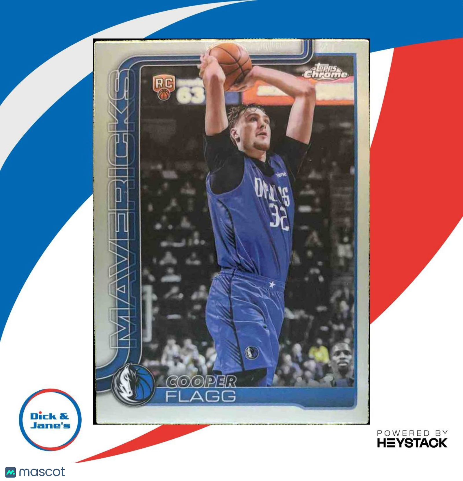 2025-26 Topps Chrome Cooper Flagg Card #251 RC Dallas Mavericks - Sports Cards