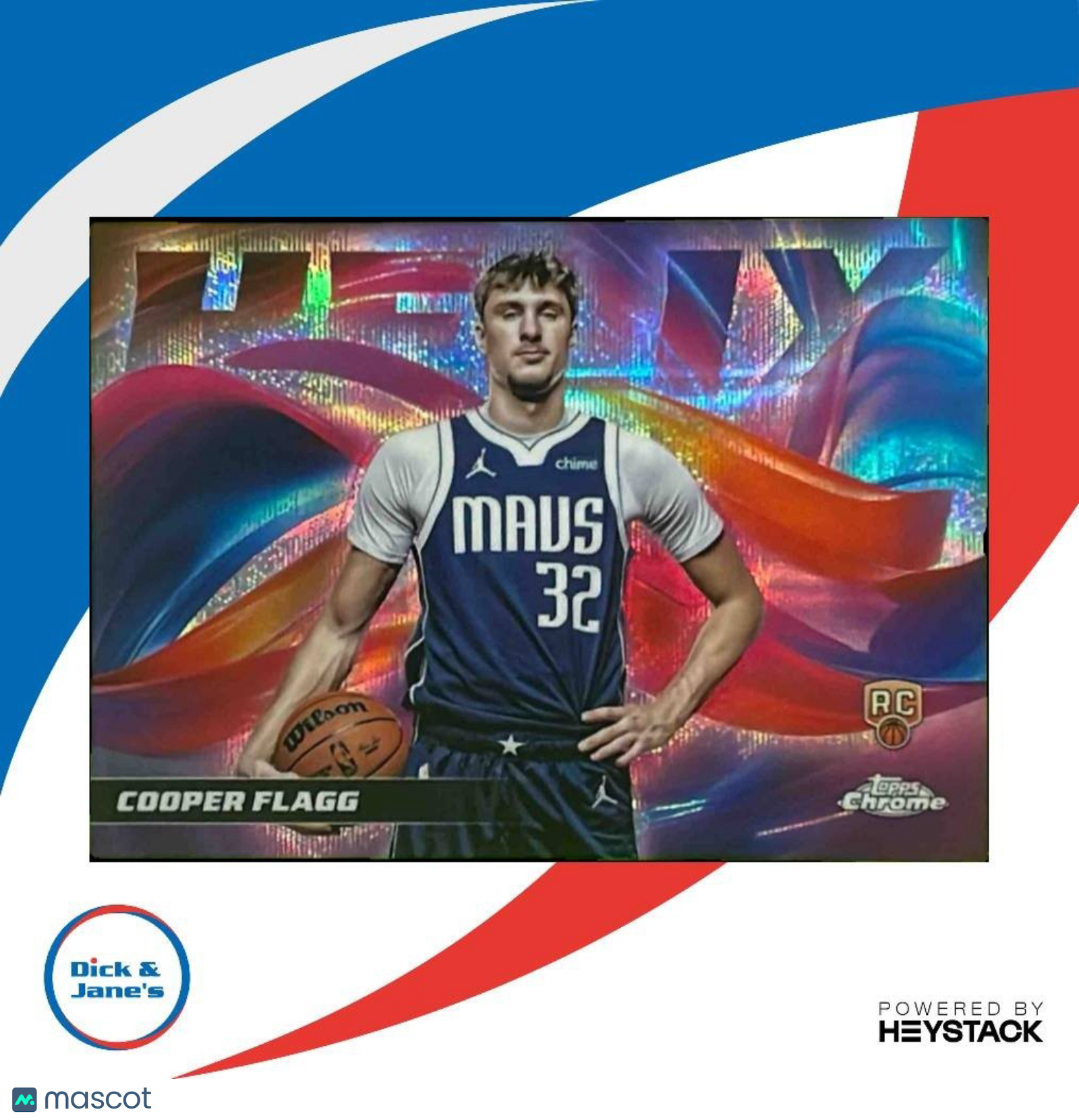 2025-26 Topps Chrome Cooper Flagg Helix #H-11 RC SSP Dallas Mavericks - Sports Cards
