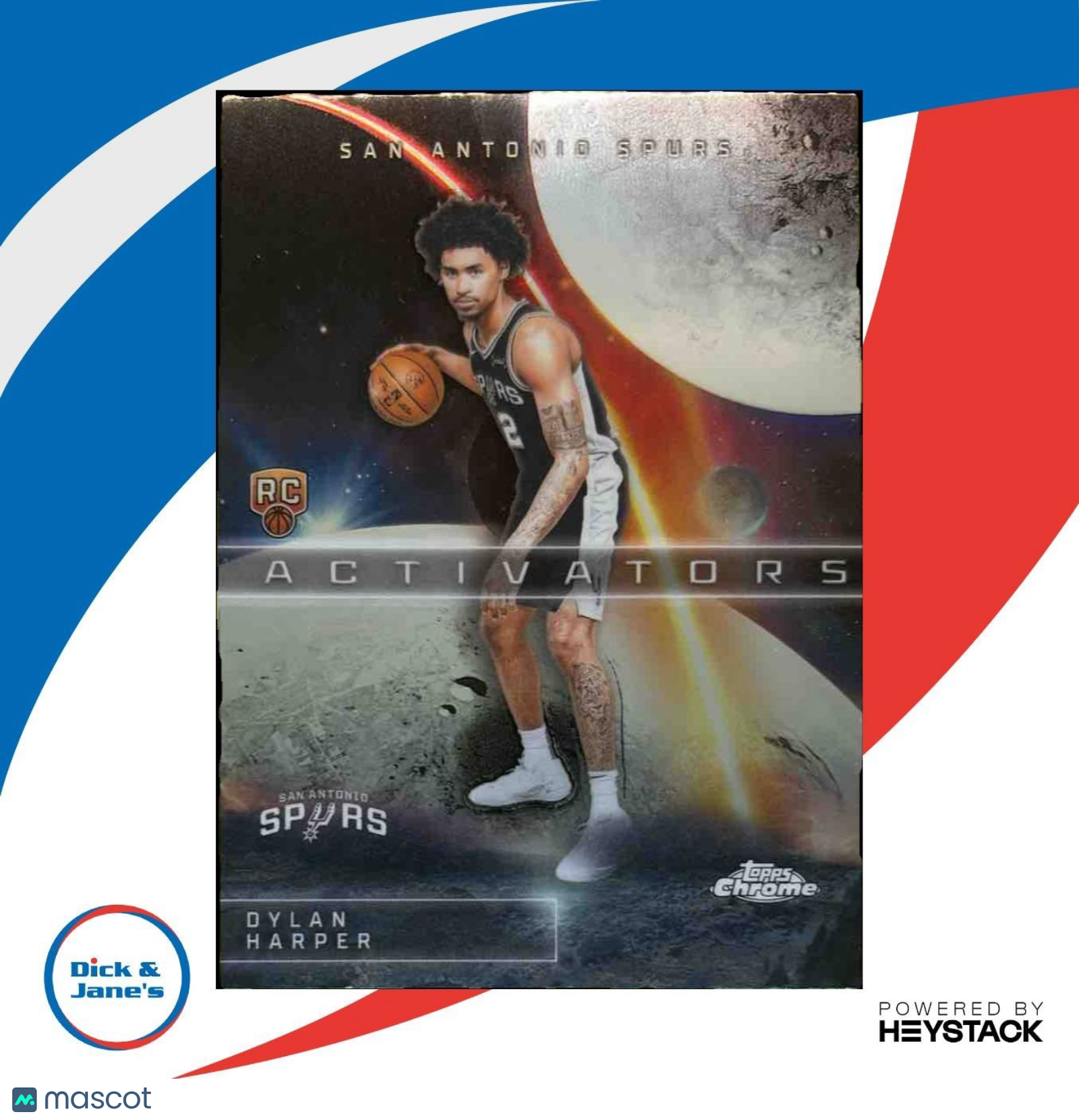 2025-26 Topps Chrome Dylan Harper Activators #AC-12 RC San Antonio Spurs - Sports Cards