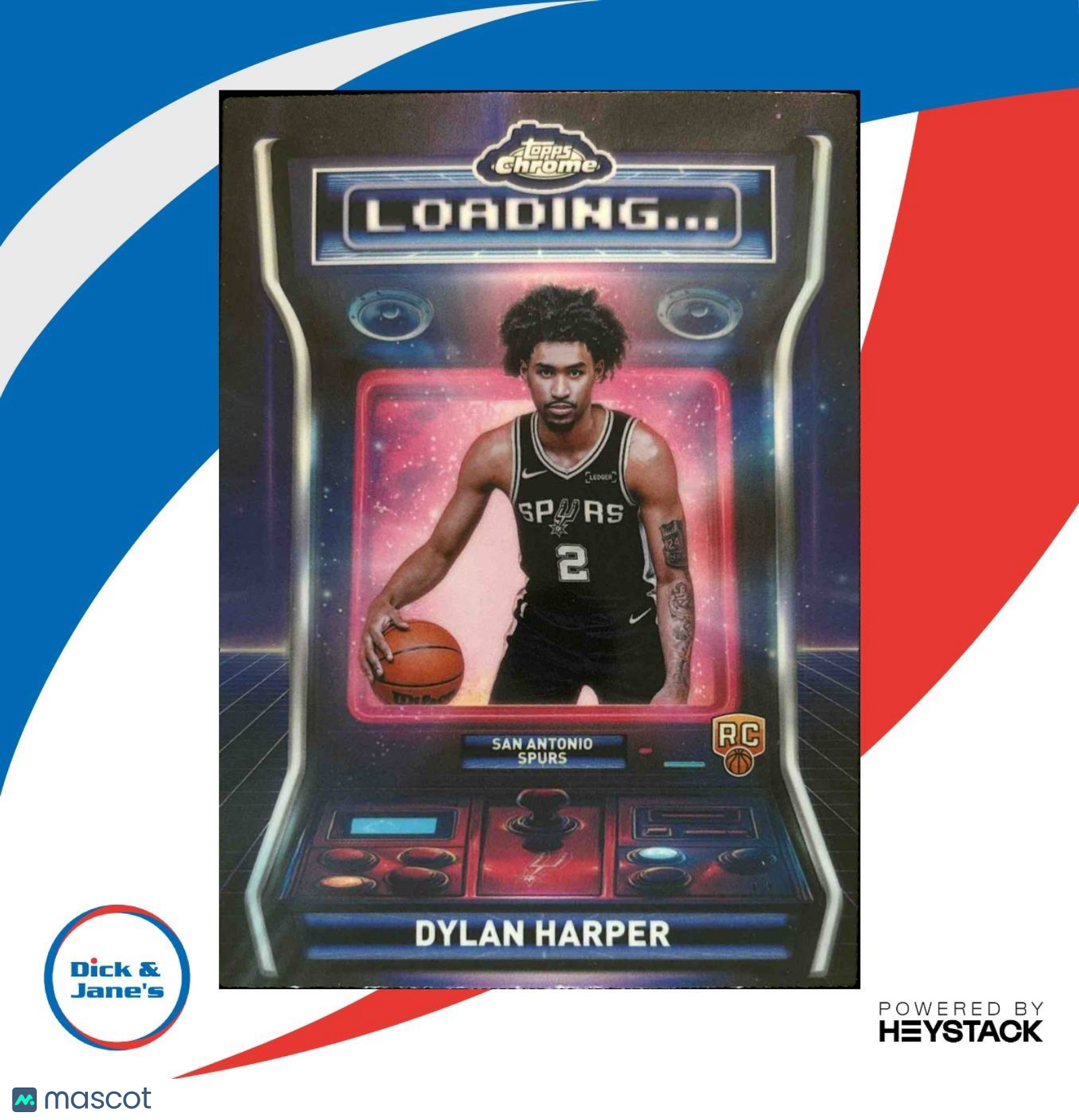2025-26 Topps Chrome Dylan Harper Loading #LD-12 RC San Antonio Spurs - Sports Cards