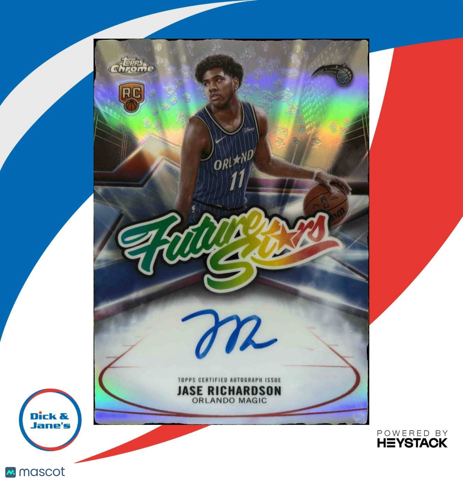 2025-26 Topps Chrome Jase Richardson Future Stars Auto Refractor RC Magic - Sports Cards