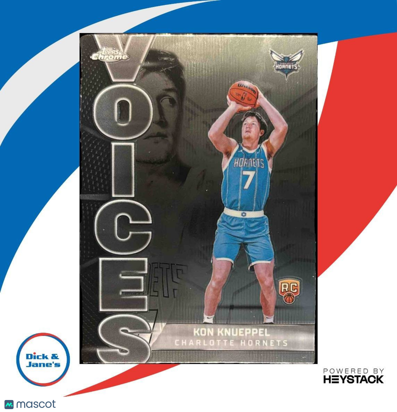 2025-26 Topps Chrome Kon Knueppel Voices #VS-9 RC Charlotte Hornets - Sports Cards