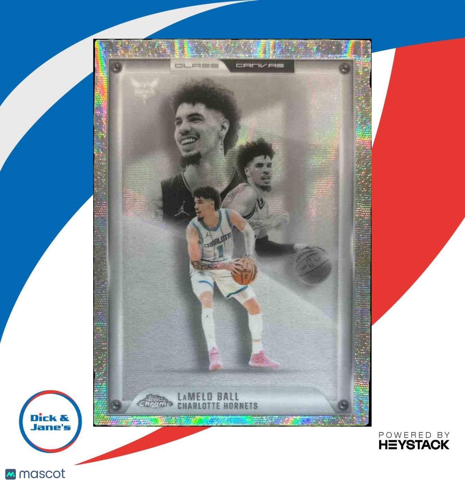 2025-26 Topps Chrome LaMelo Ball Glass Canvas #GC-9 SSP Charlotte Hornets - Sports Cards