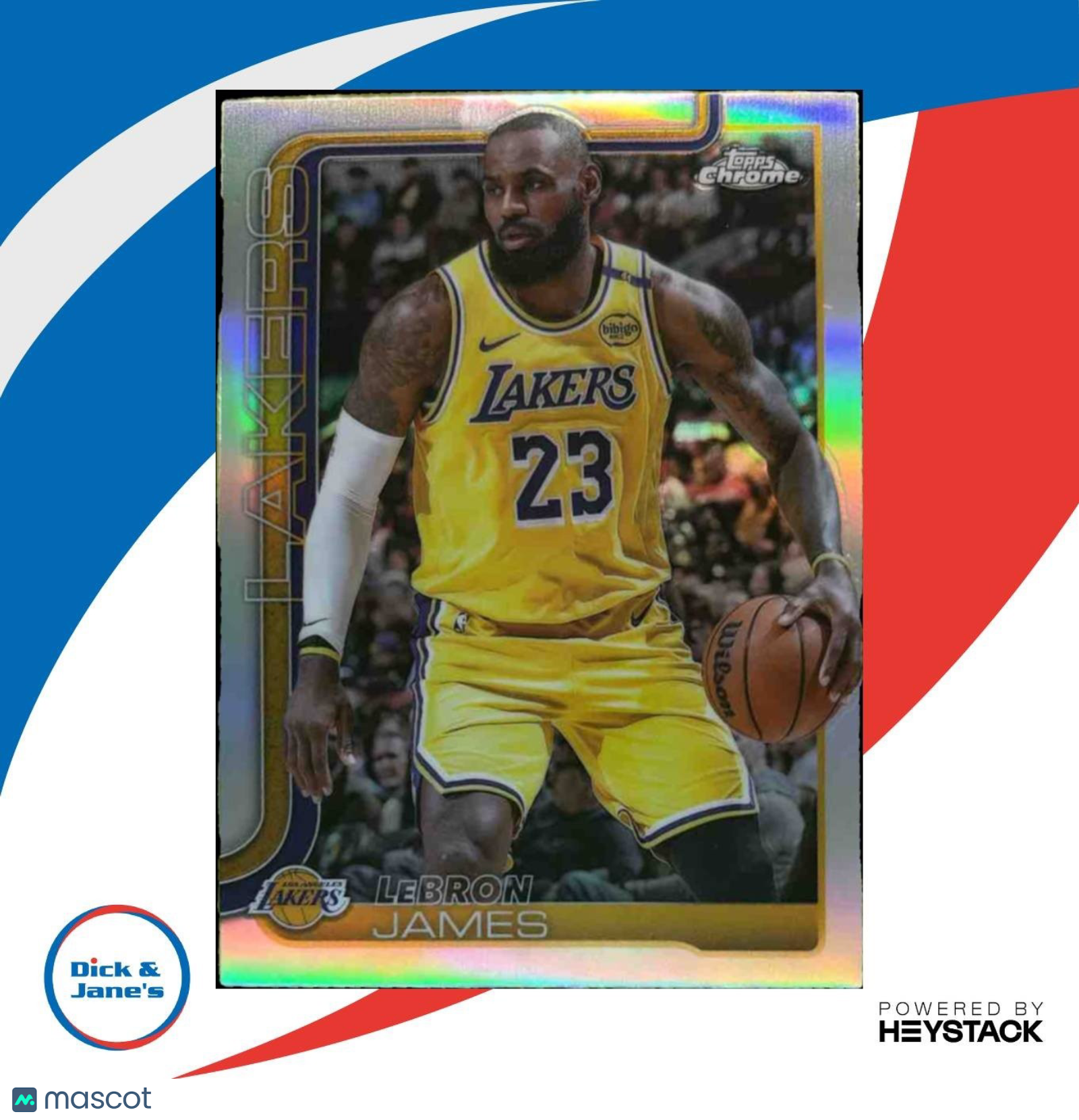 2025-26 Topps Chrome LeBron James Refractor #127 Los Angeles Lakers - Sports Cards