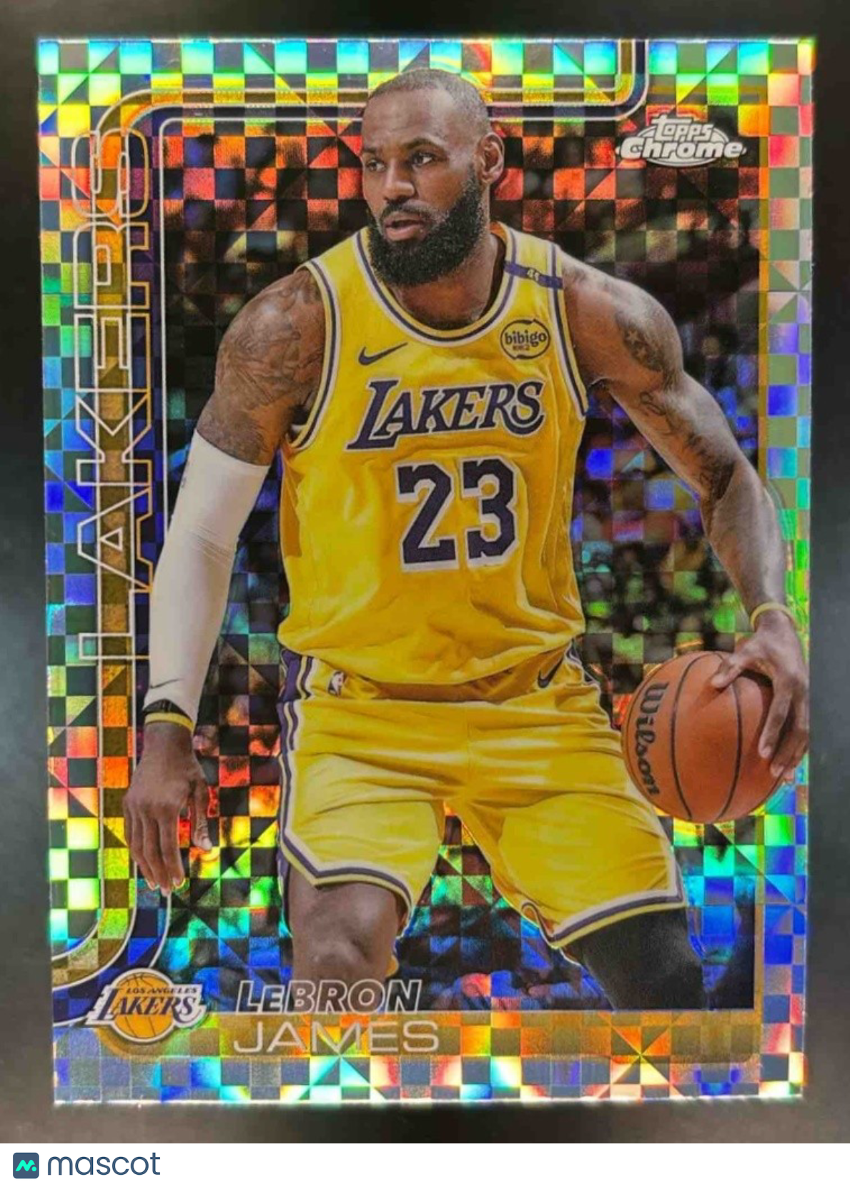 2025-26 Topps Chrome LeBron James X-Fractor #127 Los Angeles Lakers - Sports Cards