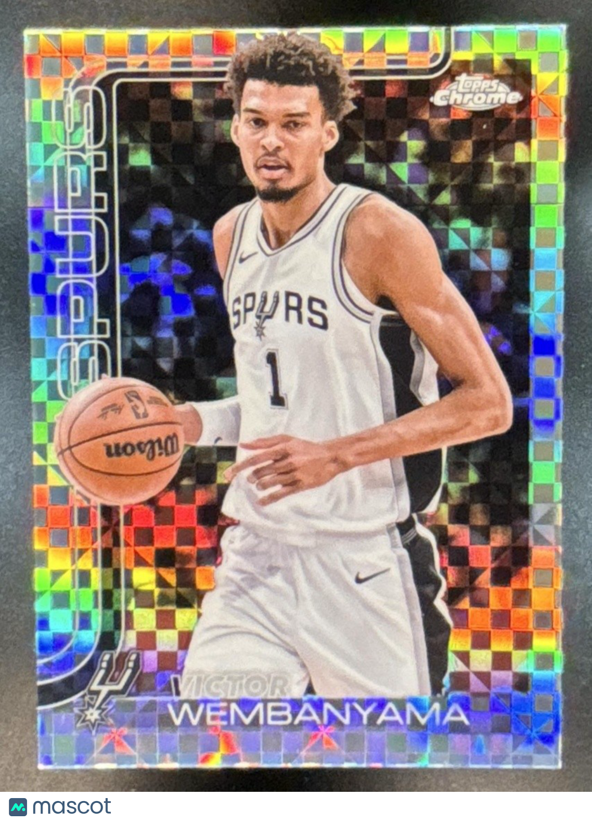 2025-26 Topps Chrome Victor Wembanyama X-Fractor #221 Spurs - Sports Cards