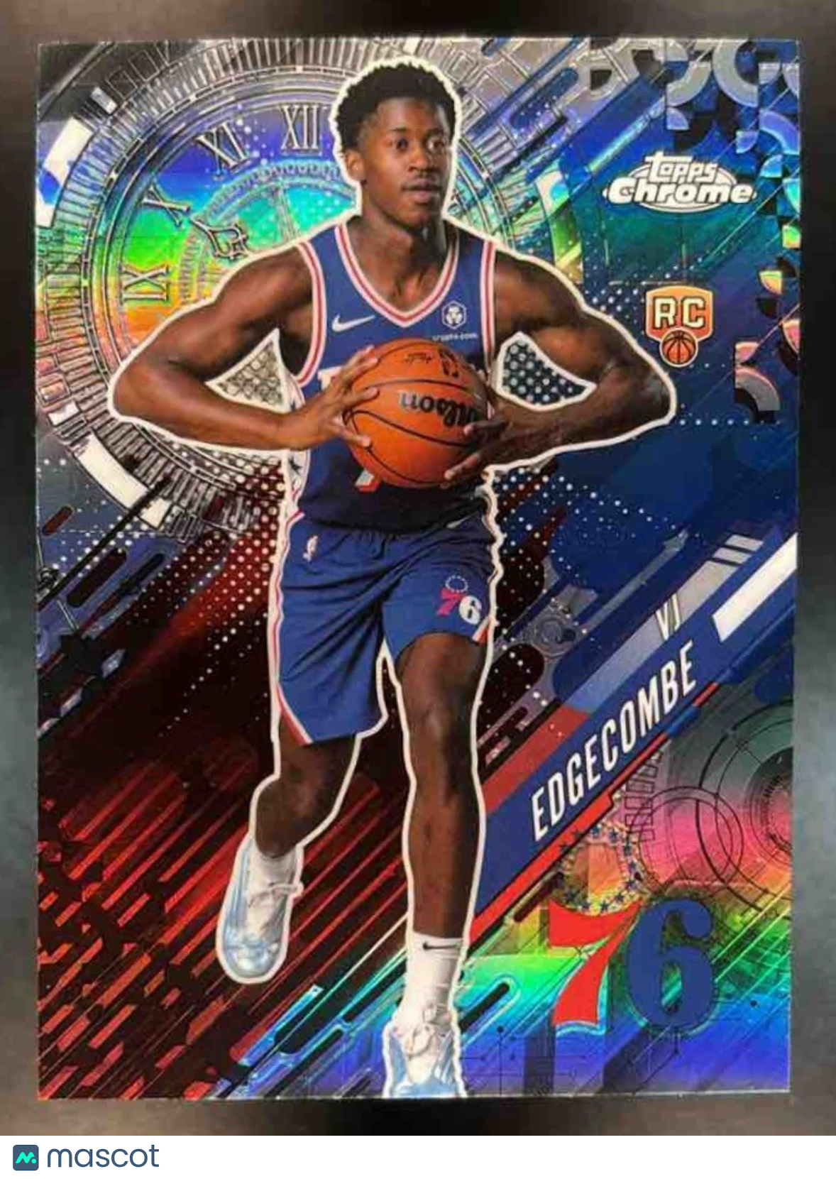 2025-26 Topps Chrome VJ Edgecombe Go Time Refractor #GT-18 RC Philadelphia 76ers - Sports Cards