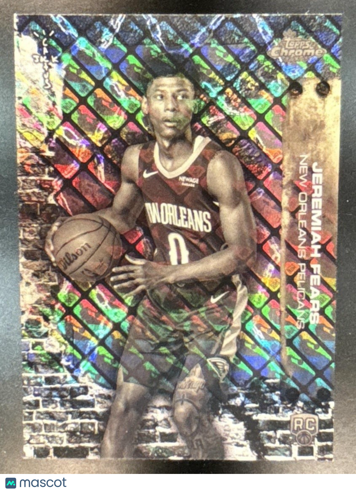 2025-26 Topps Chrome x Cactus Jack Jeremiah Fears LogoFractor #67 RC Pelicans - Sports Cards