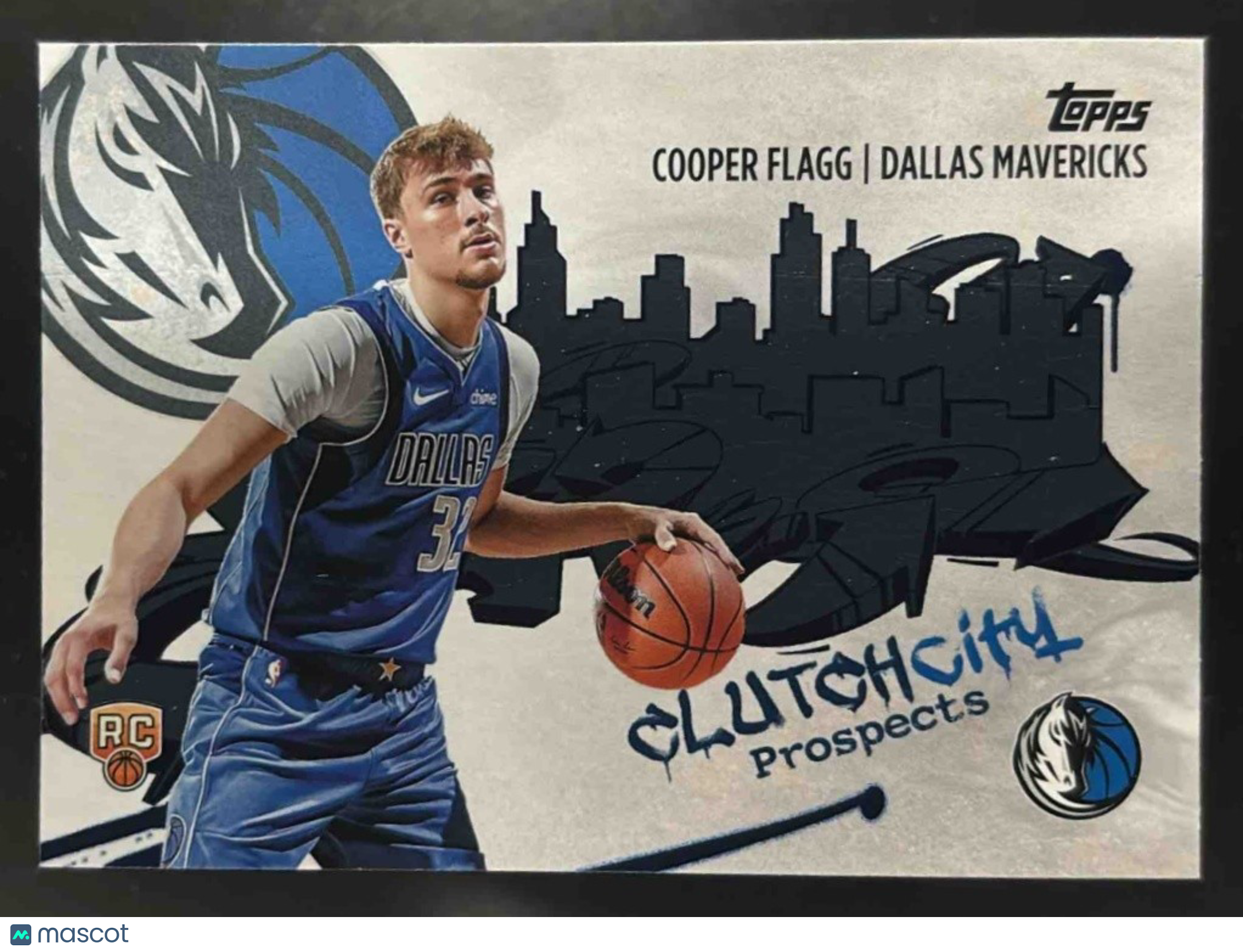 2025-26 Topps Cooper Flagg Clutch City Prospects CC1 RC Dallas Mavericks - Sports Cards