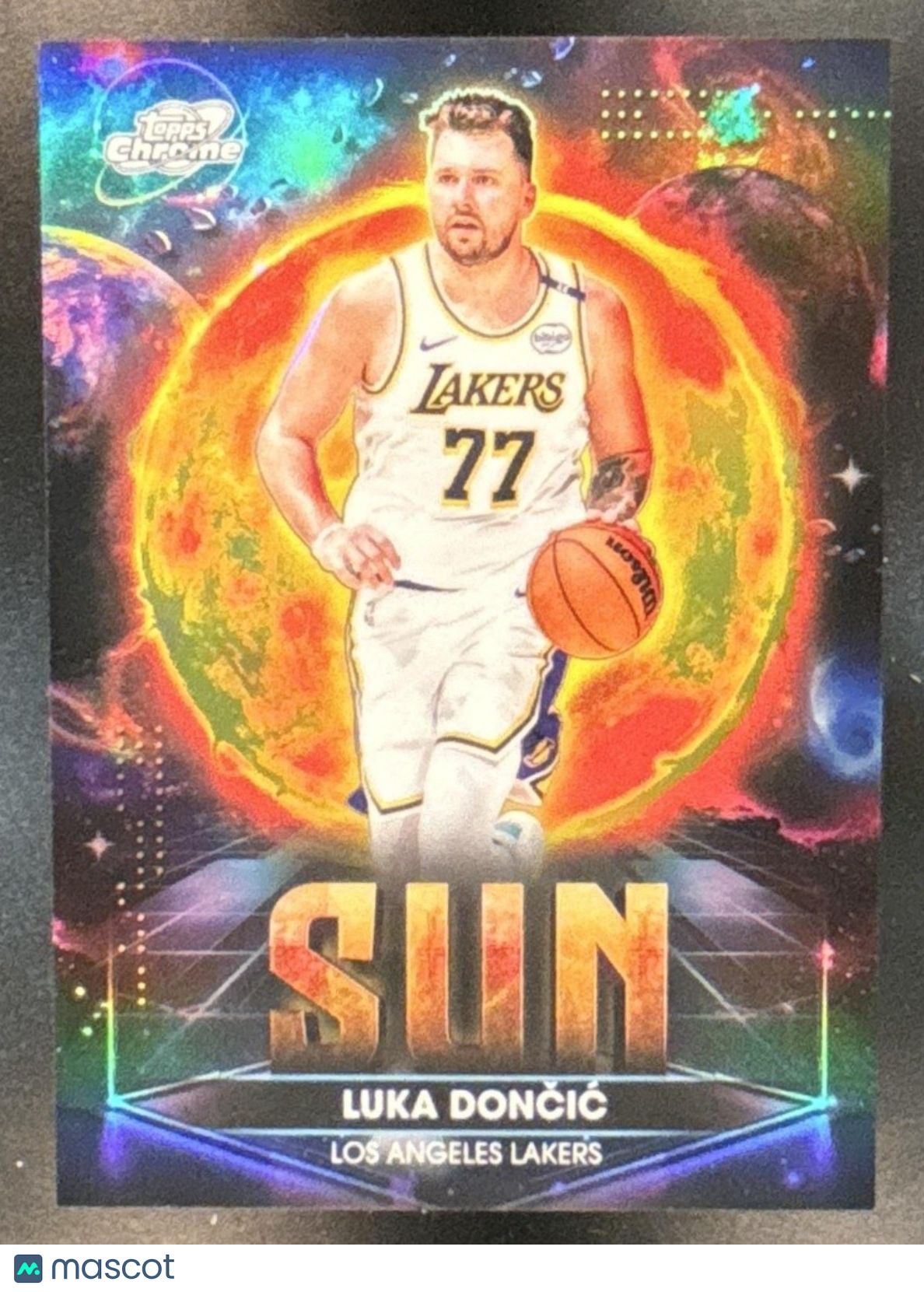 2025-26 Topps Cosmic Chrome Luka Doncic Planetary Pursuit Sun Los Angeles Lakers - Sports Cards