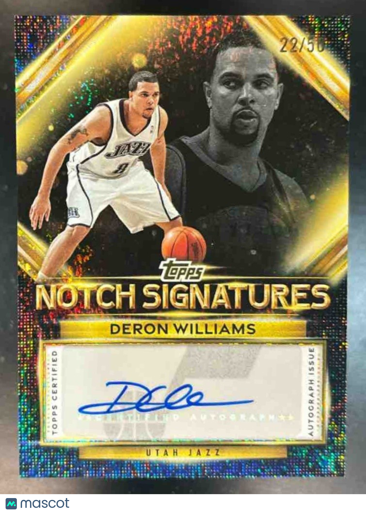 2025-26 Topps Deron Williams Notch Signatures Gold /50 #TNS-DW Auto Utah Jazz - Sports Cards