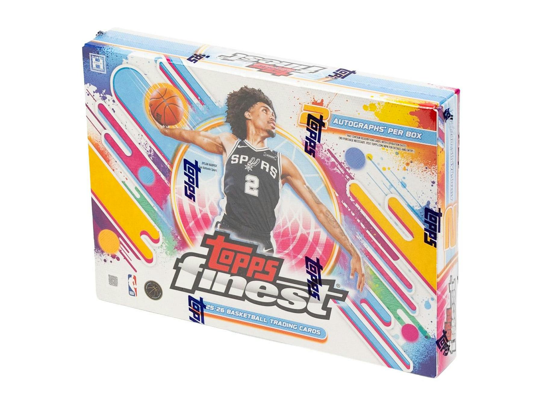 2025/26 Topps Finest Basketball Hobby Box (2 Autos) - NBA Hobby Box