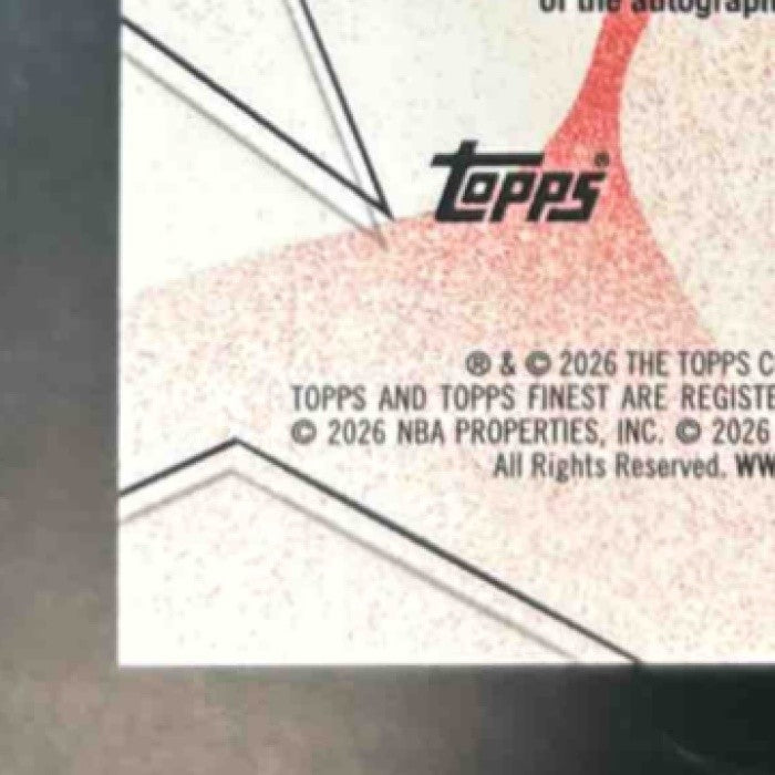 2025-26 Topps Finest Cam Whitmore Auto Gold Refractor /50 Houston Rockets - Sports Cards