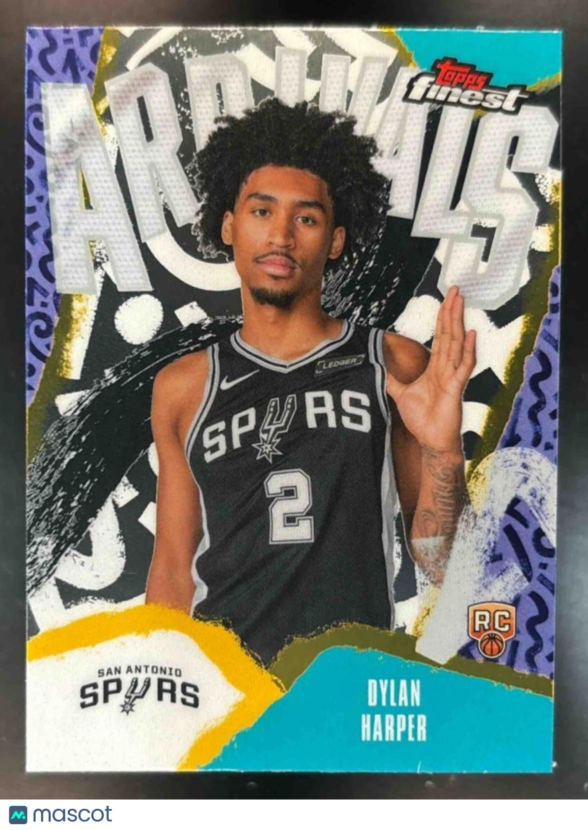 2025-26 Topps Finest Dylan Harper Arrivals #A-2 RC San Antonio Spurs - Sports Cards