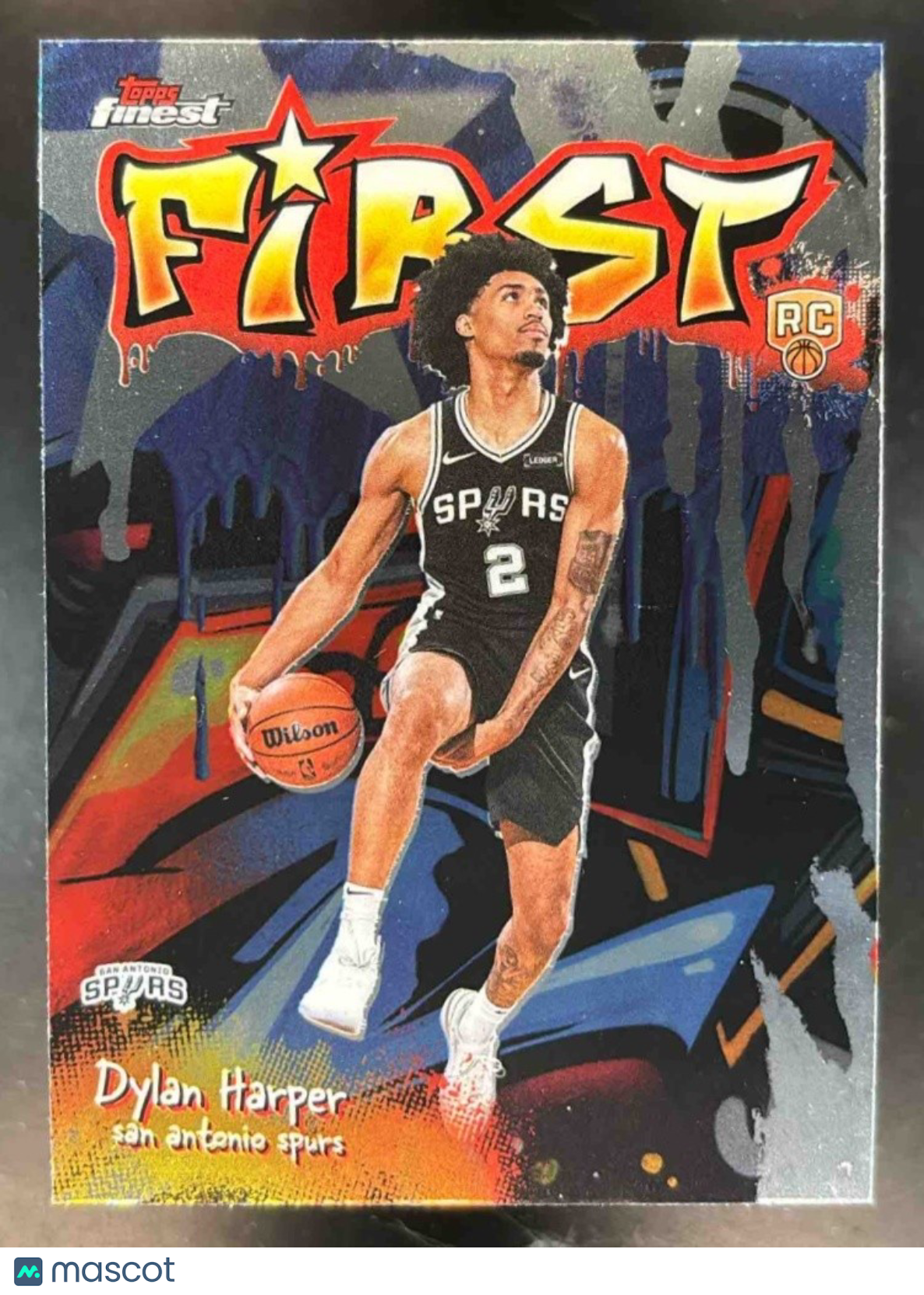 2025-26 Topps Finest Dylan Harper First RC San Antonio Spurs - Sports Cards
