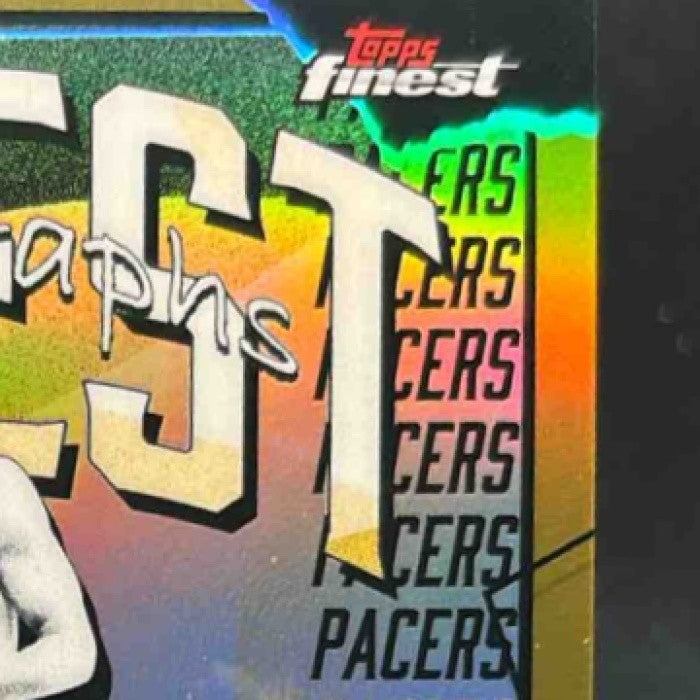 2025-26 Topps Finest Johnny Furphy Auto Gold Refractor /50 Indiana Pacers - Sports Cards