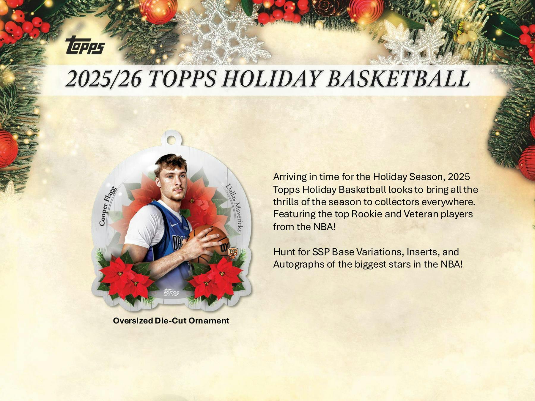 2025/26 Topps Holiday Basketball Mega Box Christmas Edition - MLB Hobby Box