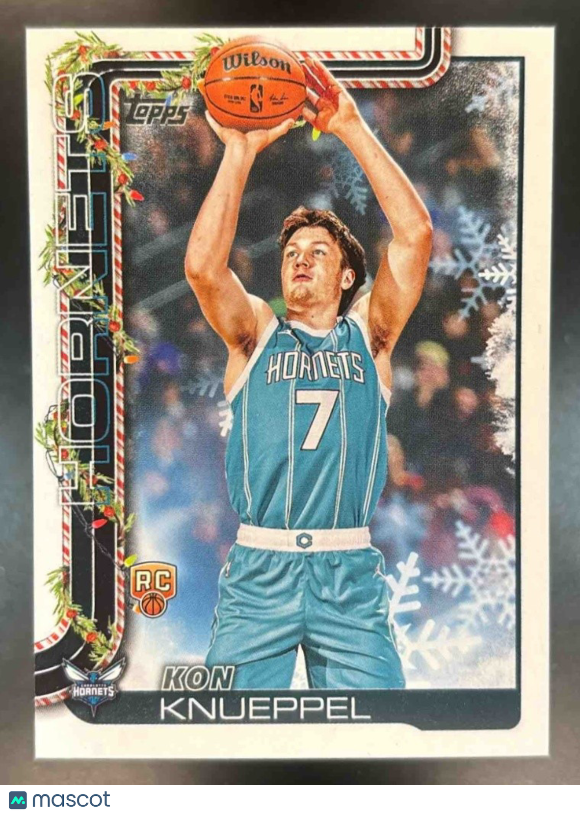 2025-26 Topps Holiday Kon Knueppel #H164 RC Charlotte Hornets - Sports Cards