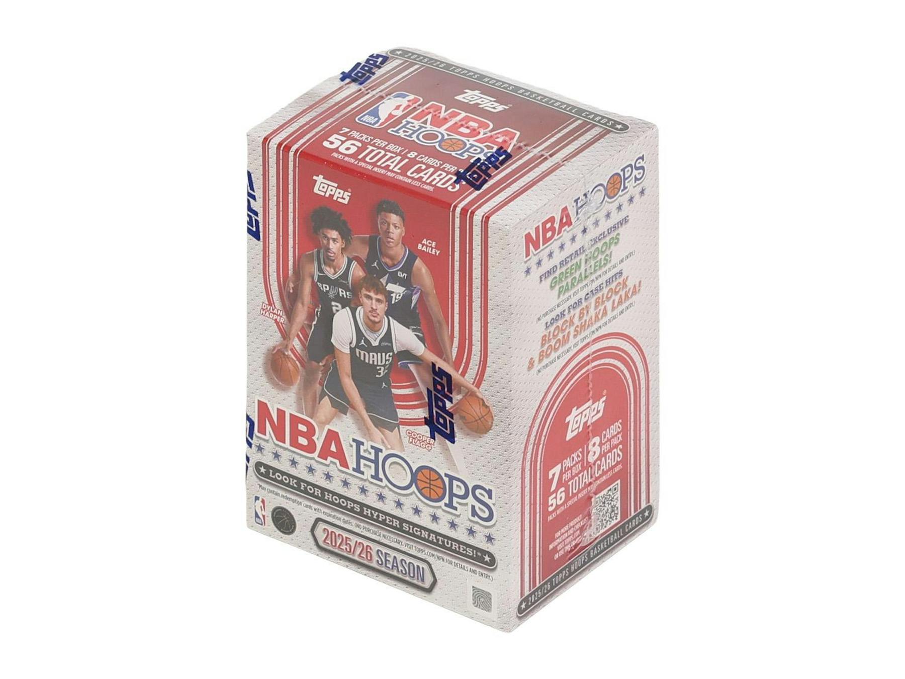 2025/26 Topps Hoops Basketball Blaster Box (Green Parallels) - NBA Hobby Box