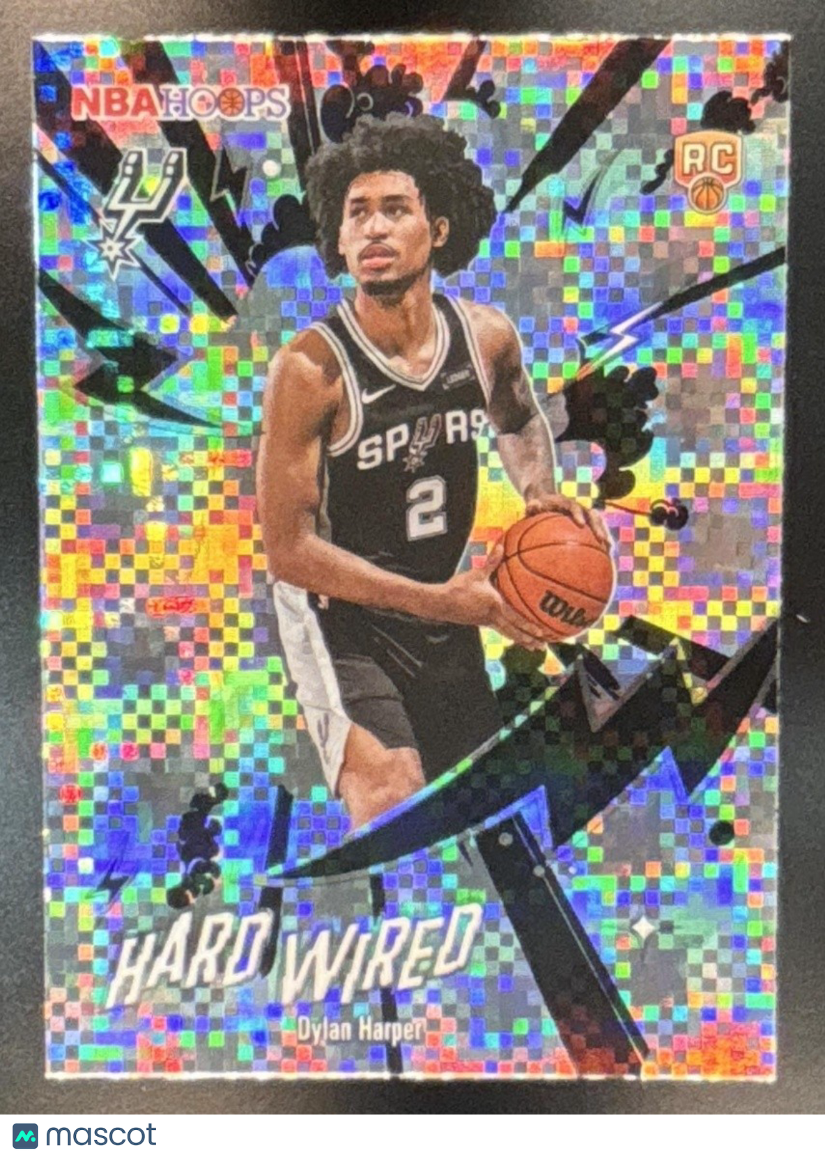 2025-26 Topps Hoops Dylan Harper Hardwired Light Burst RC San Antonio Spurs - Sports Cards