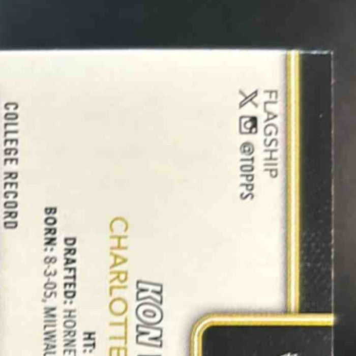 2025-26 Topps Kon Knueppel Blackout Variation #204 - Sports Cards