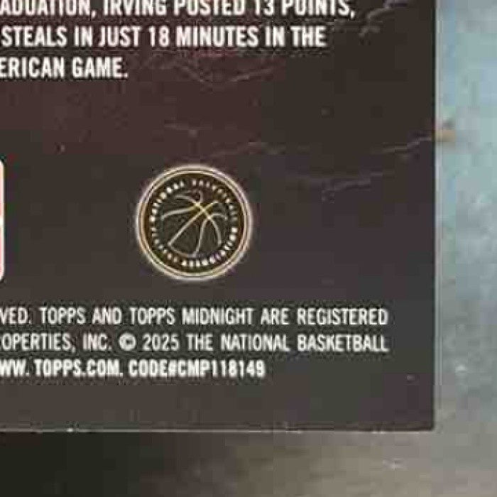 2025-26 Topps Midnight Kyrie Irving Daydreamers Morning /149 Dallas Mavericks - Sports Cards