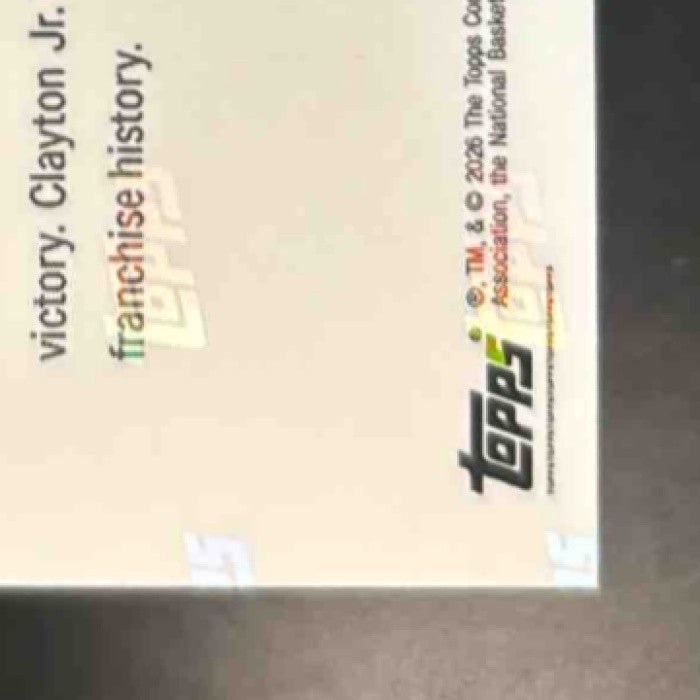 2025-26 Topps Now Gold Foil #189 Walter Clayton Jr. Utah Jazz #d 30/50 - Sports Cards