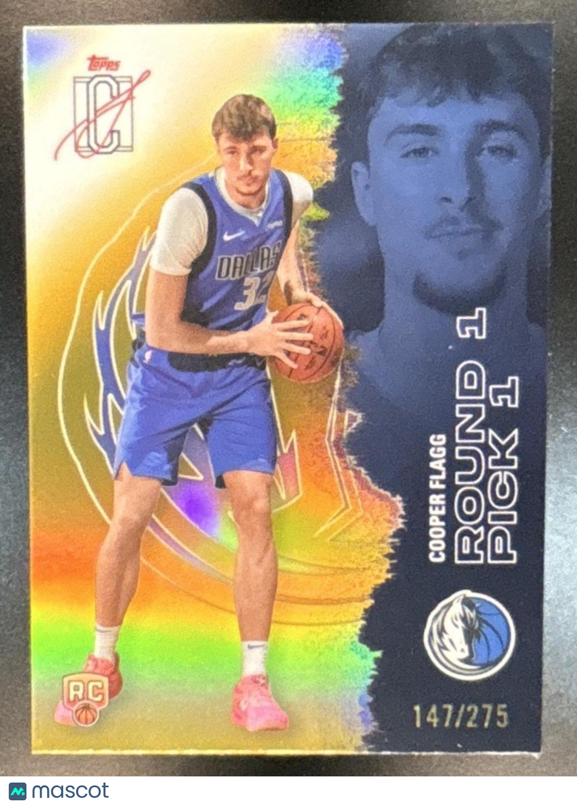 2025-26 Topps Signature Class Cooper Flagg Chrome Yellow Refractor /275 #101 RC - Sports Cards