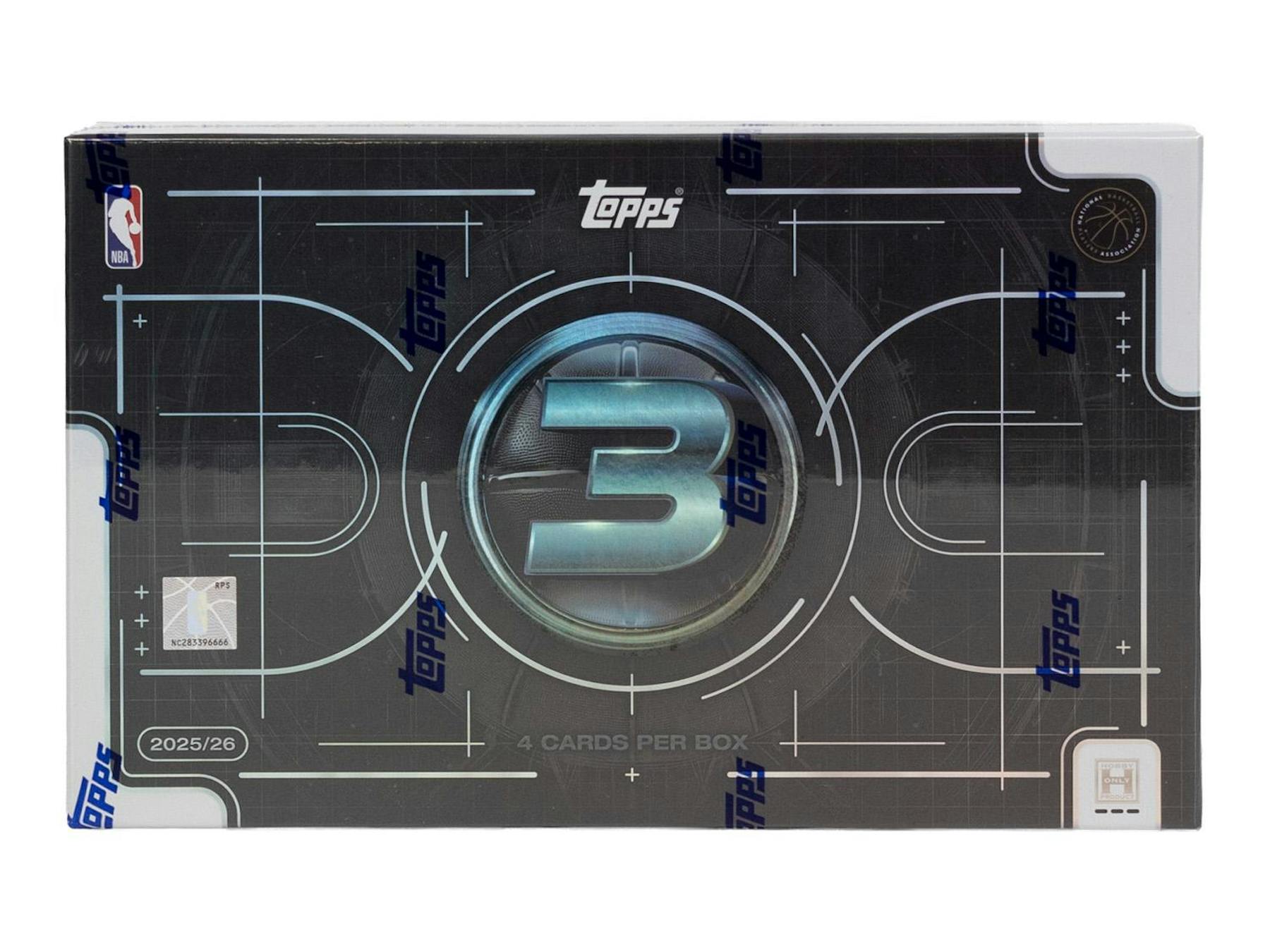 2025/26 Topps Three Basketball Hobby Box (3 Autos) - NBA Hobby Box