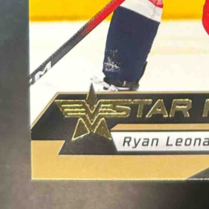 2025-26 Upper Deck Star Rookies Ryan Leonard Gold /249 #9 Washington Capitals - Sports Cards