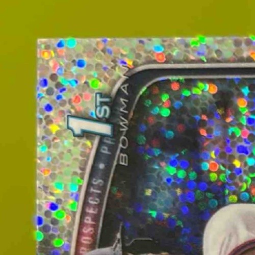 2025 Bowman Alex Mooney Chrome Auto Speckle Refractor 89/299 1st Prospect CLEV - Sports Cards