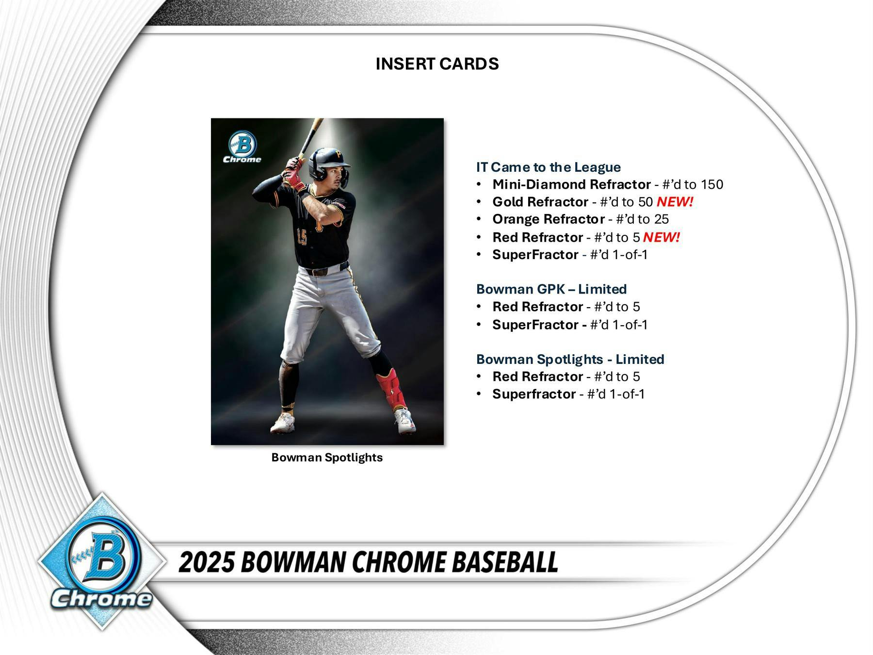 2025 Bowman Chrome Baseball Hobby Box (2 Chrome Auto) Sep 23rd - MLB hobby