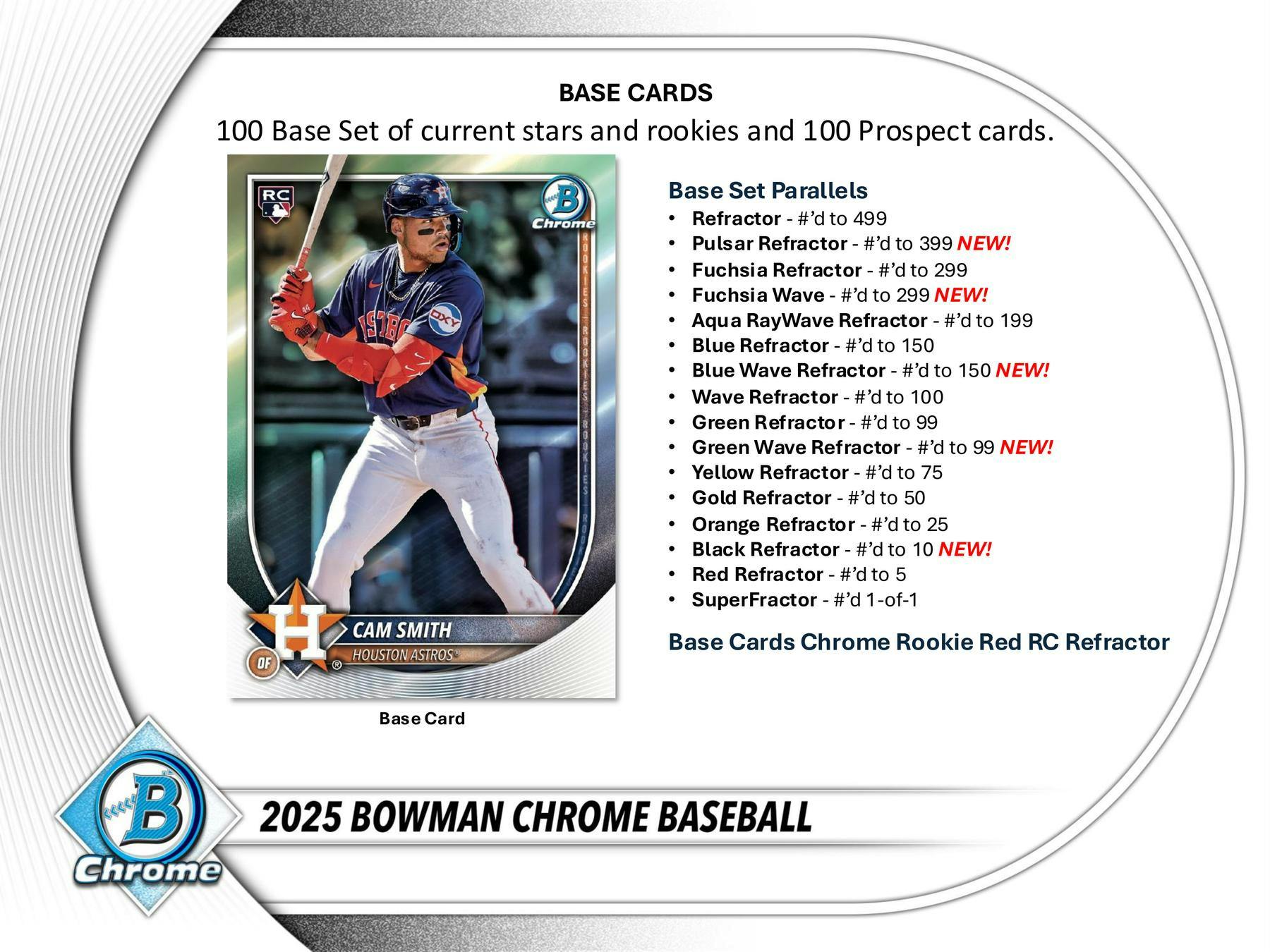 2025 Bowman Chrome Baseball Hobby Box (2 Chrome Auto) Sep 23rd - MLB hobby