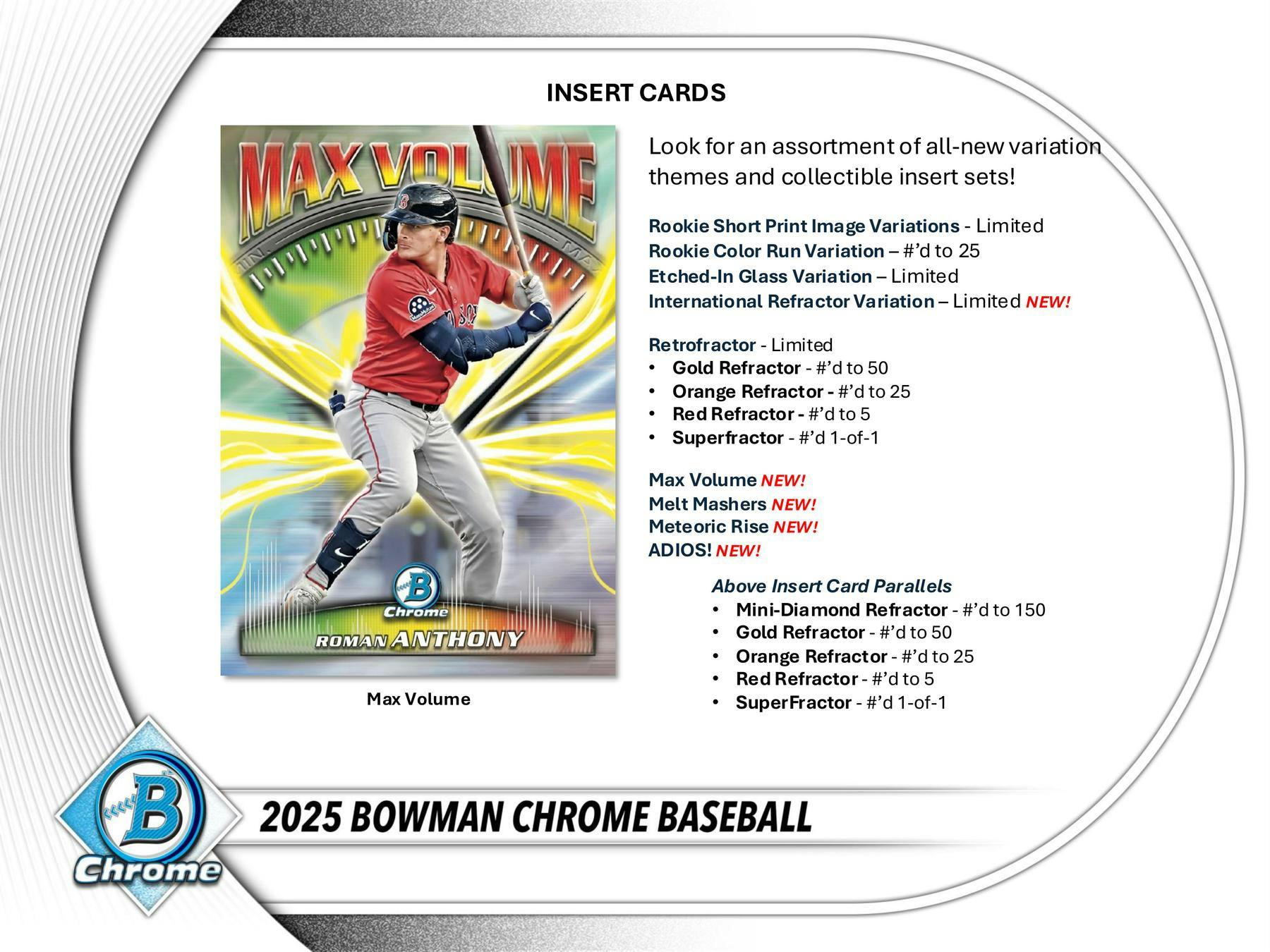 2025 Bowman Chrome Baseball Hobby Box (2 Chrome Auto) Sep 23rd - MLB hobby