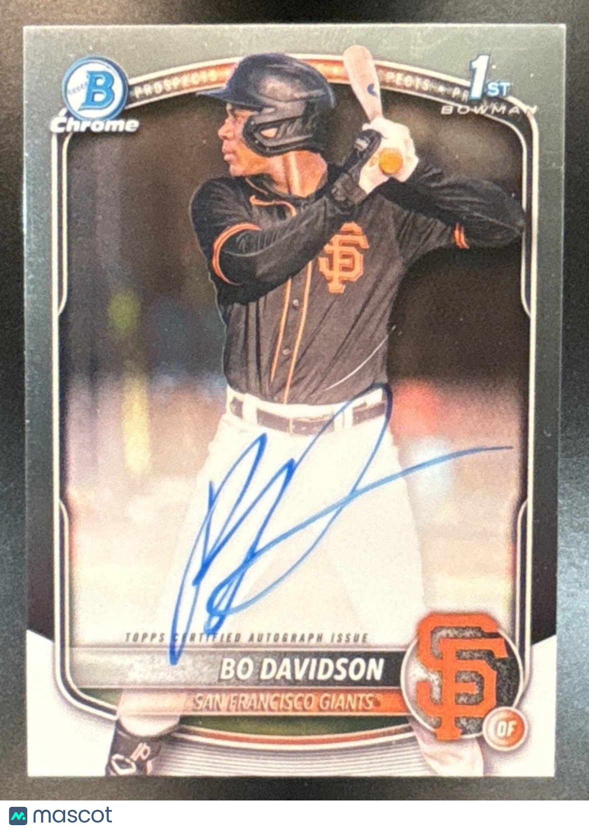 2025 Bowman Chrome Bo Davidson Auto #CPA-BD 1st Prospect San Francisco Giants - Sports Cards