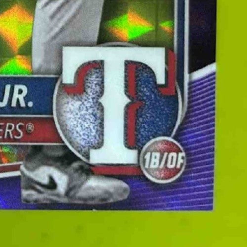 2025 Bowman Chrome David Prospect Ortiz Jr. Purple Geometric /250 BCP-29 Rangers - Sports Cards