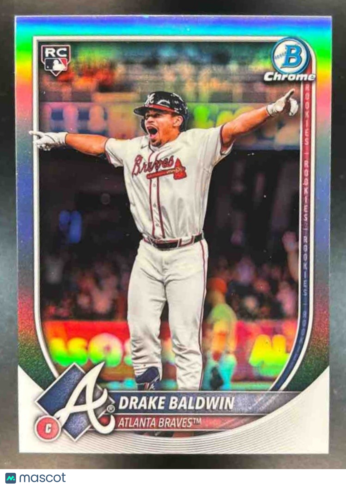 2025 Bowman Chrome Drake Baldwin Short Print Image Variation #75 RC Braves - Sports Cards